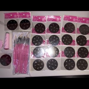 3/$25 | Nail art stamp set and brushes